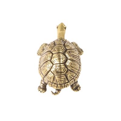 Retro Goldmünze Schildkröte Messinggriff Möbelbeschläge Vintage Schranktürknöpfe Gold Druck-Zug Kleiderschrank Schubladengriffe Fenster