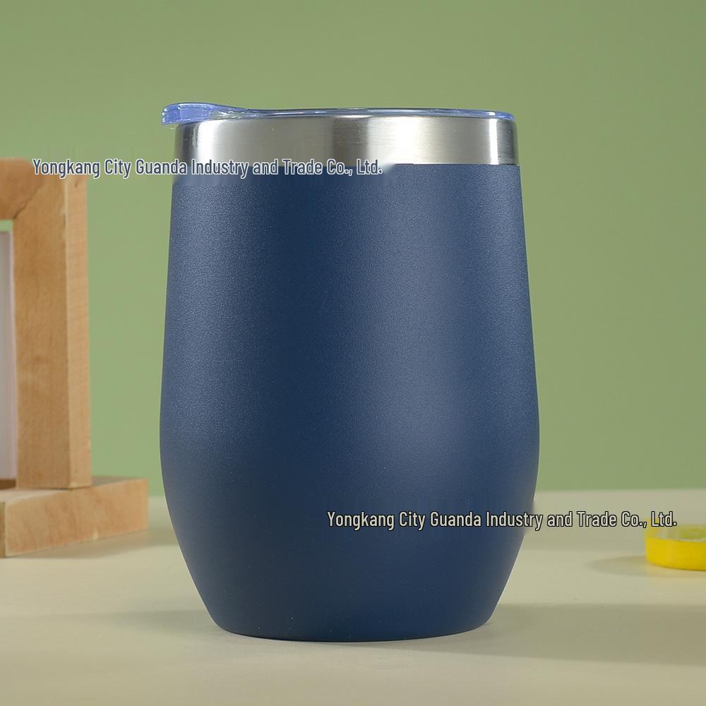 12oz Isolierter Eierschalenbecher | doppelwandiger Edelstahl Rotwein-Tumbler
