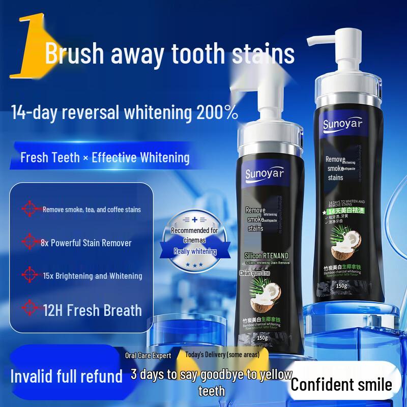 

Sunoyar Stain Removal & Whitening Toothpaste 1 Tube