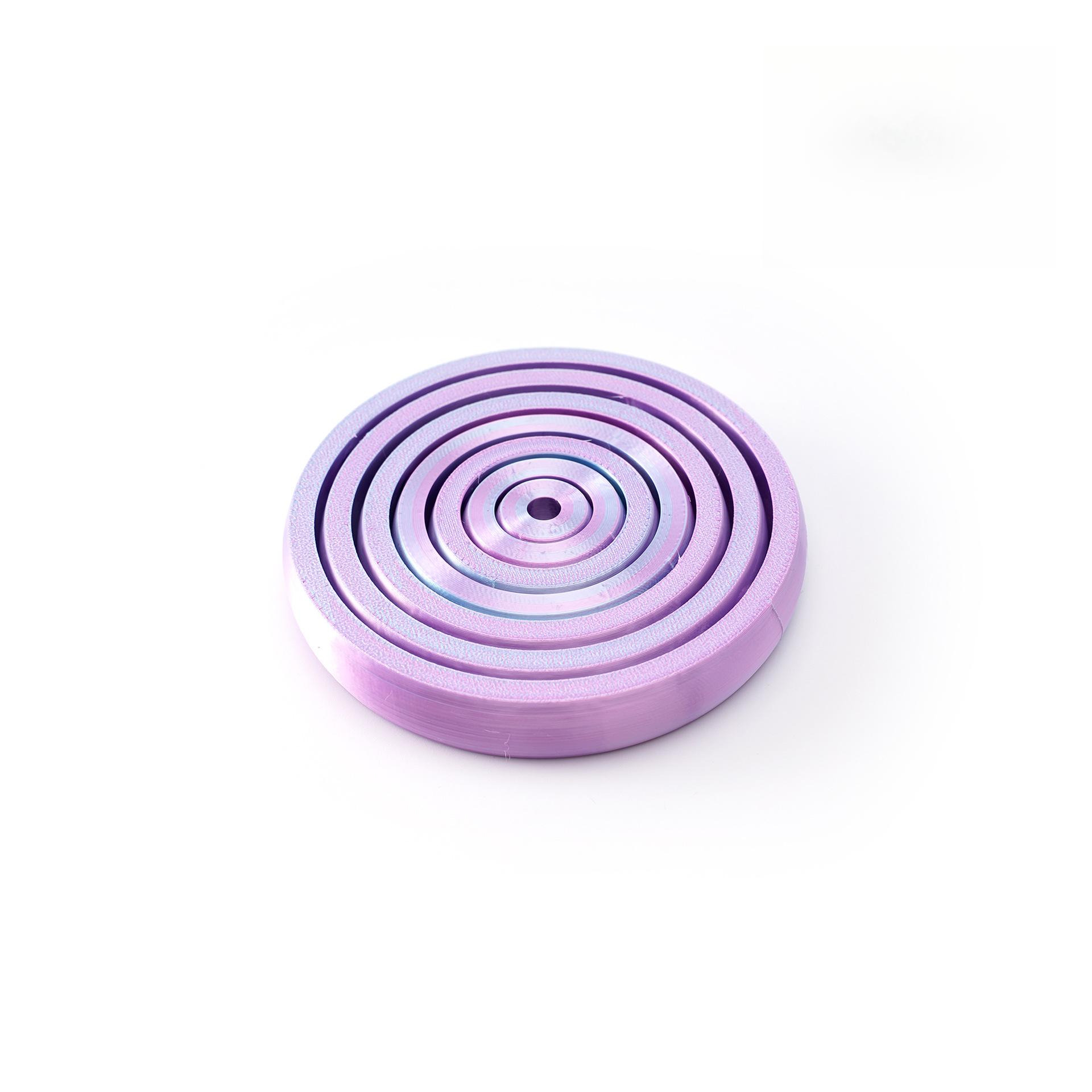 

3D Printed Interstellar Decompression Disk Stress Relief Toy Spiral Push Push Music Technological Desk Gadgets Infinite Flip