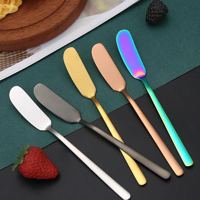 Stainless Steel Butter Cheese Dessert Jam Table-knife Spreaders Breakfast Cutlery Tool Tableware Kitchen Supplies 6