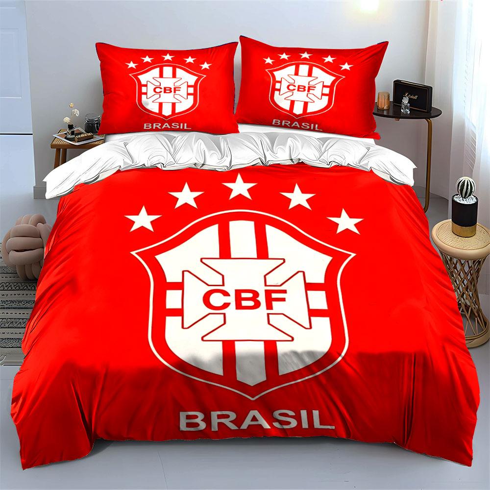 CBF logo and stars. Bedding sets Duvet cover sets Duvet covers Pillowcases(1*Duvet Cover 2*Pillowcases without duvet insert)