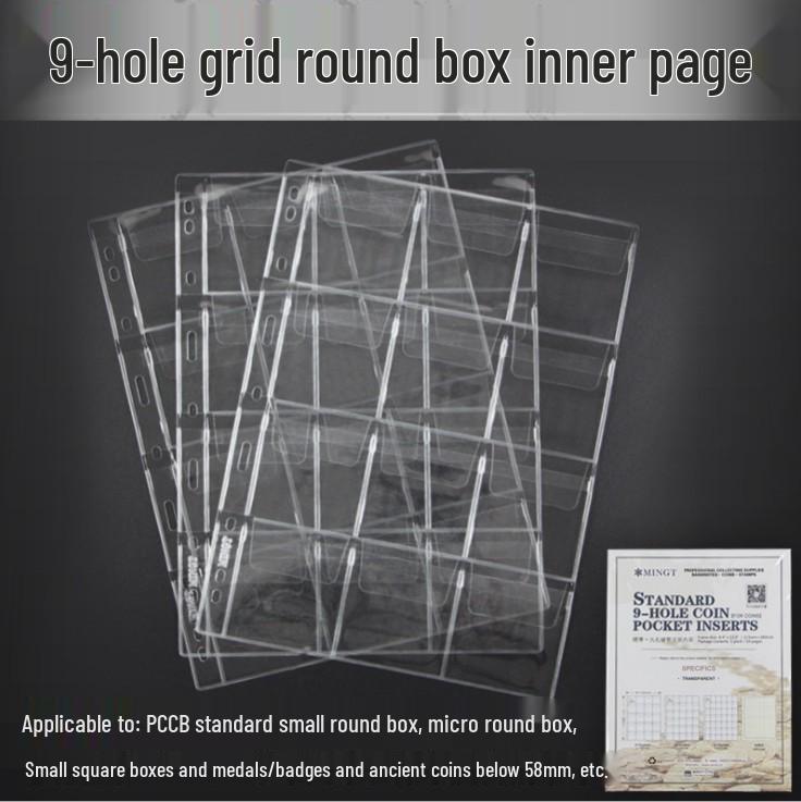 Universal Coin Collection Album with 12 Insertable Loose-Leaf Pages: Includes 9-Hole, 9-Pocket, and 6-Pocket Inner Storage Options