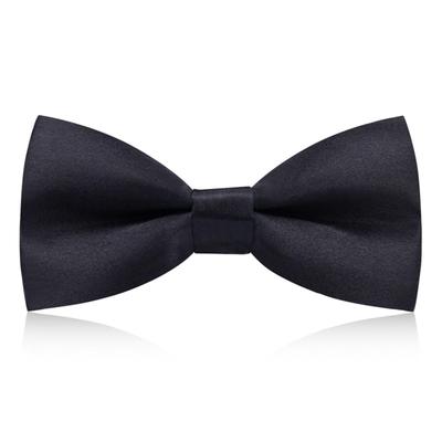 [Mirhua] Men's Black Bow Tie, Easy One-Touch Attachment, Perfect for Weddings, Entrance Ceremonies, and Receptions