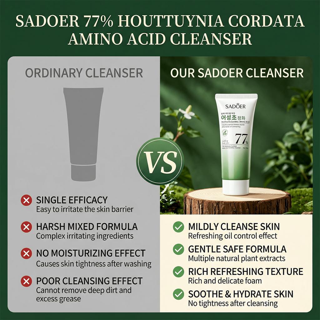 Bat Amino Acid Facial Cleanser, Gentle And Soothing For Skin