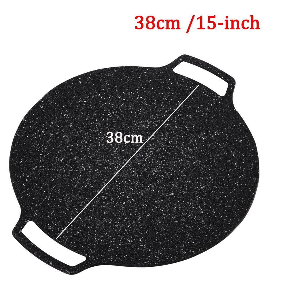 KOSUN Korean Grill Pan Nonstick Barbecue Aluminum Roasted Maifan Stone Fry Pan for Indoor Outdoor Camping Induction Gas Stovetop