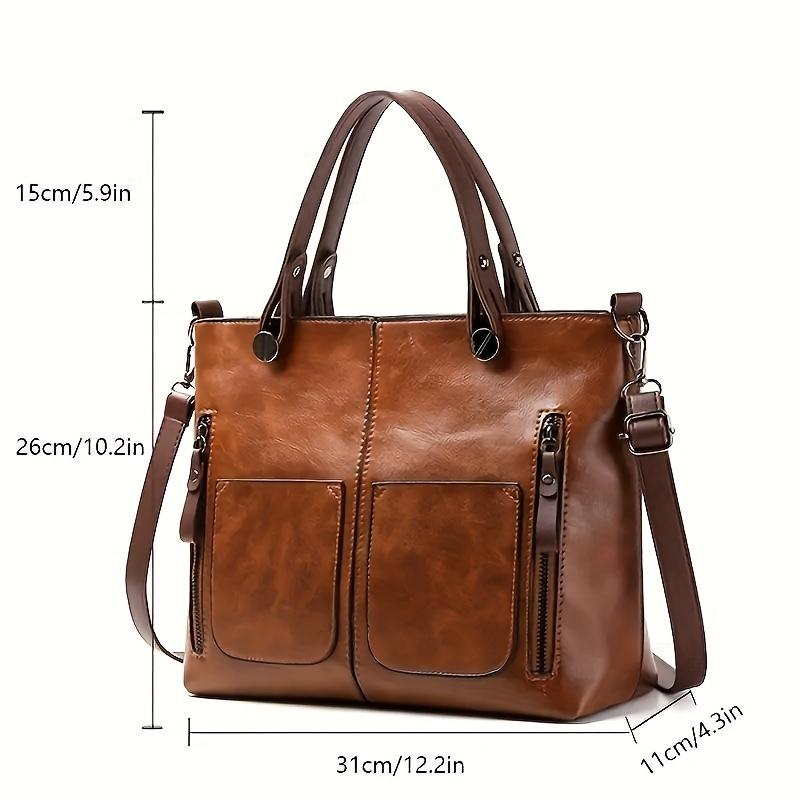 Women's Bag Fashion Classical Style Crossbody Handbag Retro PU Leather Shoulder and Purse Casual Bag Daily