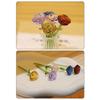Colored Glaze Glass Flower Bouquet Mini Hand-blown Glass Flower  Home Room Decoration