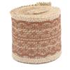 Natural Jute Burlap Hessian Ribbon +lace Trim Edge Vintage Wedding Rustic
