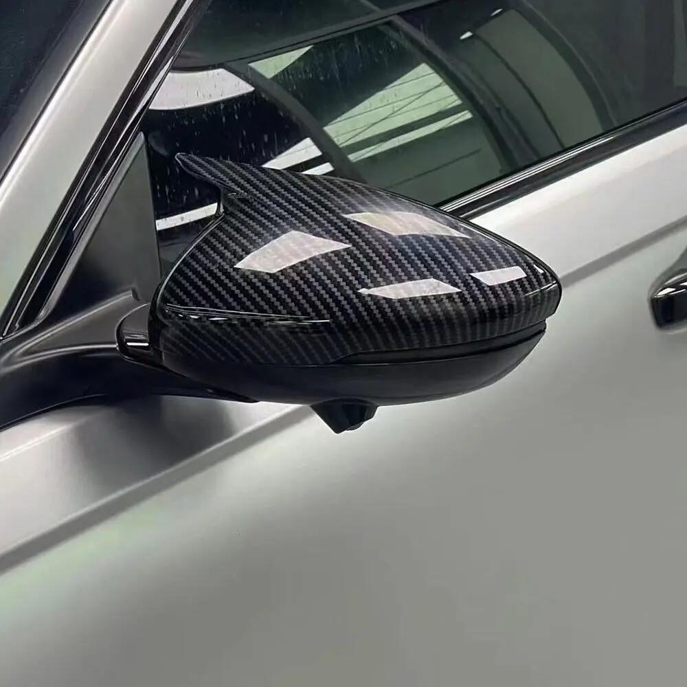 For Honda Accord 2018-2025 CAR Replacement Rearview Side Mirror Cover Wing Cap Exterior Door Rear View Case Trim Carbon Fiber