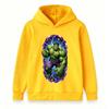 Kids Boys Girls Pullover Hoodie Super Green Hero Print Casual Soft Long Sleeve Hooded Sweatshirt for Children Daily Wear