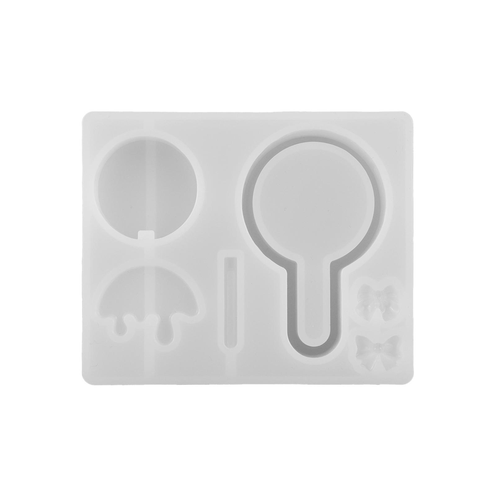 

Cute Lollipop Quicksand Mold Handmade Pendant Silicone Mold Resin Casting Mold for DIY Keychain Jewelry Non-stick 8
