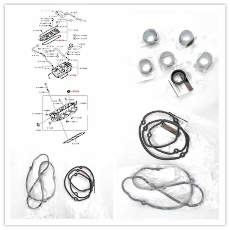 6G75 Valve Chamber Gasket Oil-Resistant Rubber Sealing Ring Spark Plug Seal For Pajero Montero V87W V97W DK4A MN137773 MD198128