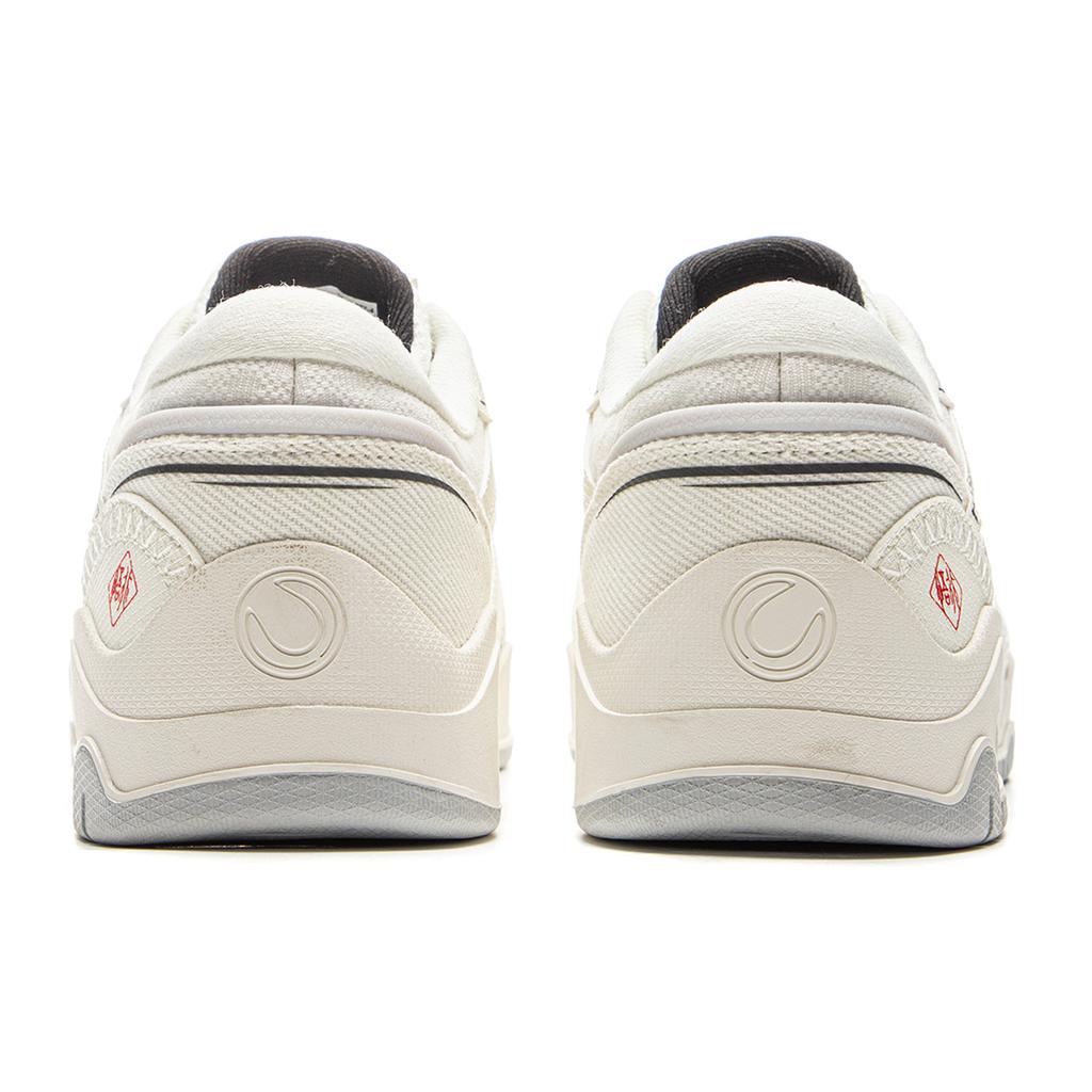 Li Ning Moon White 3 Synthetic Leather Slip Resistant Cushioning Abrasion Resistant Low Top Skateboard Shoes Men's AGCV077-4