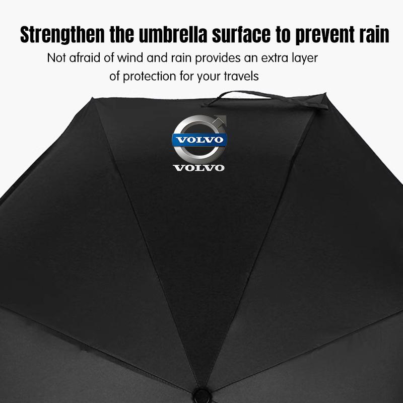 Wiatroodporny Dwupowłokowy Wytrzymały Parasol W Pełni Automatyczny Deszczowy Dla Volvo XC60 V40 V50 V60 S60 XC90 XC40 S40 XC70 C30 C70 C40 S70