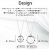 Online Exclusive Silver Pair Simple Anniversary Circle [The Kiss] Necklace, Design, Gift, Design, SPD1428CZ-SPD1429