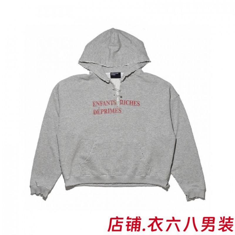 Oversized Unisex Hooded Sweatshirt With Distressed Washed Letter Print Cotton Blend Casual Top Teens Adults