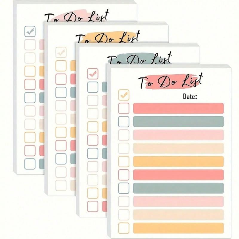 1/6/pieces rainbow colored notes, random rainbow stickers, strong adhesive notes, creative simple stickers for planning