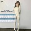 White Doll Elastic Jumpsuit Cute Doll Sleep Clothes for 1/3 1/4 1/6 BJD 30/45/60cm Dolls