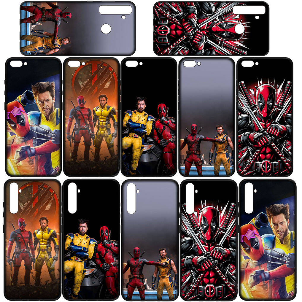 for Samsung Galaxy S25 S24 S23 iPhone 17 16 15 Xiaomi Redmi Note 14 13 12 11 Plus Pro Max XR A57 Phone Case Anime Deadpool Wolverine OPPO Huawei Cover
