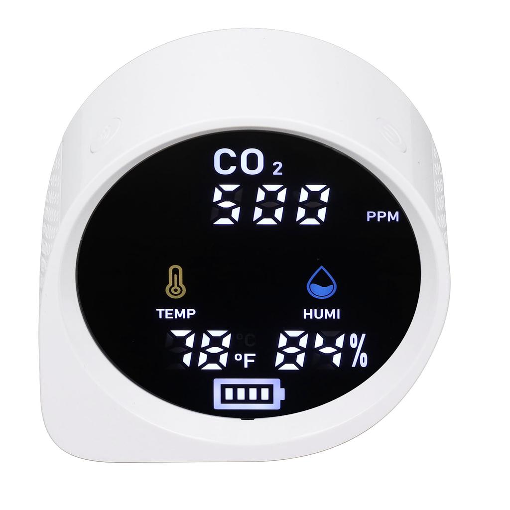 Air Quality Monitor WiFi Digital Display Temperature Humidity High Accuracy Indoor CO2 Detector for