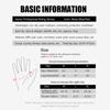 Outdoor Use Athletic Biking Gloves Microfiber Wear Resistant Anti-sweat Slip Breathable Touchscreen MTB Motorbike Gloves Men Black