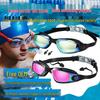 Custom HD Anti-Pinch Swim Cap & Foldable Goggles Set with Nose Clip & Earplugs