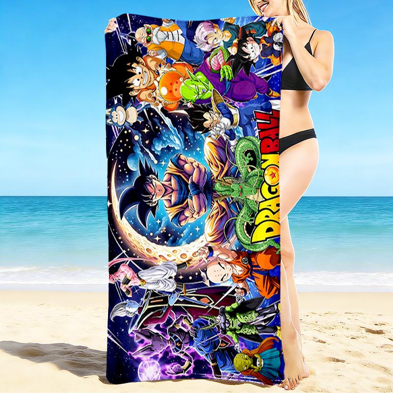 1Pc Dragon Ball Heroes Beach Towel Quick Dry Multiuse For Beach Pool Gym Yoga Home Travel Christmas Halloween Xmas Gift L1334
