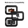 LED Mobile Video Stabilizer Rechargeable Cell Phone Light Handheld Phone Stabilizer with Phones Holder for Video Recording