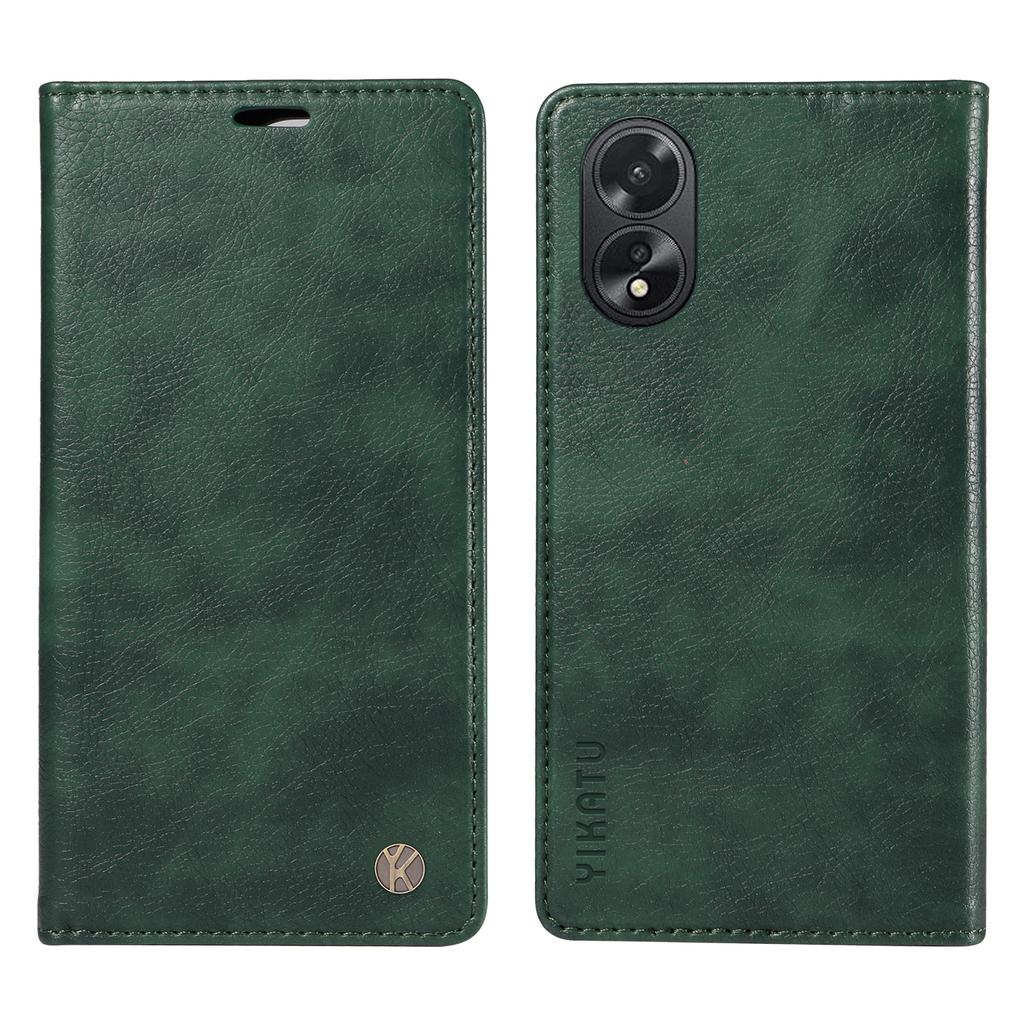 YIKATU YK-006 For Oppo A38 4G/A18 4G Case Leather Phone Cover with Card Slots Wallet