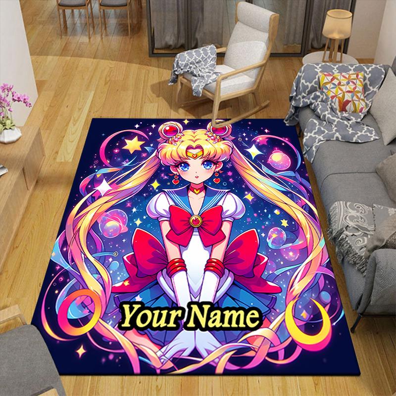 Custom 1Pc Sailor Moon Teamup Rug Office Carpet Indoor Outdoor Entrance Doormat Nonslip Soft And Comfortable Living Room D2915250