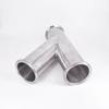 19mm-108mm Pipe OD Welding and Tri Clamp Oblique Y Shaped 3 Way 304 Stainless Sanitary Fitting Spliter Homebrew Beer Wine