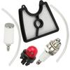 Air Fuel Filter Line Primer Bulb Spark Plug Kit For Husqvarna 125B 125BVX 125BX Blower Engine Replacement Spare Parts
