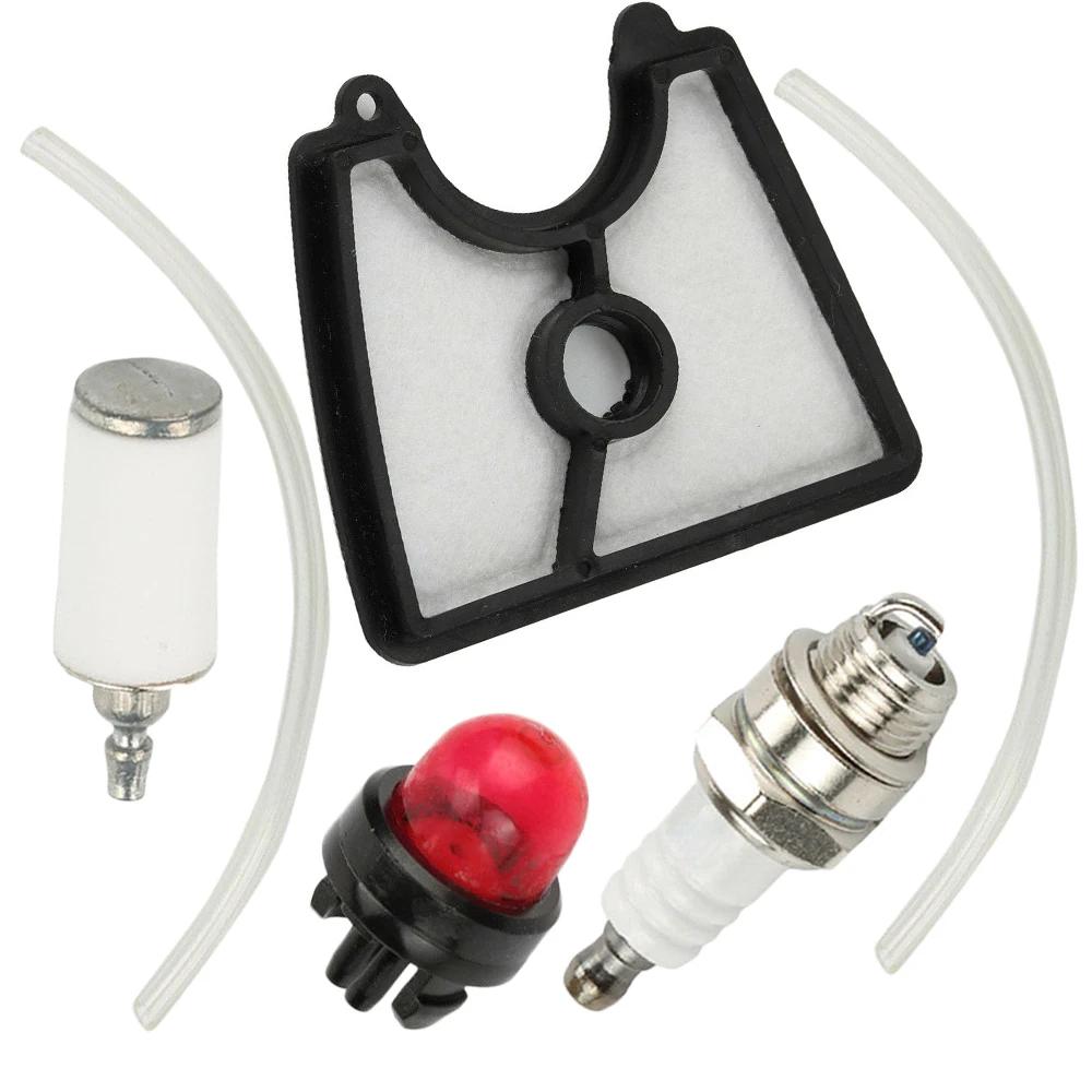 Air Fuel Filter Line Primer Bulb Spark Plug Kit For Husqvarna 125B 125BVX 125BX Blower Engine Replacement Spare Parts