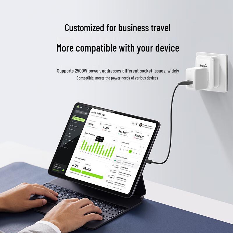 Inteman Travel Power Adapter CN plug (adapter included)