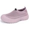 Summer new fly-woven mesh shoes women's one-pedal thick-soled breathable lazy shoes daily commuting casual shoes women