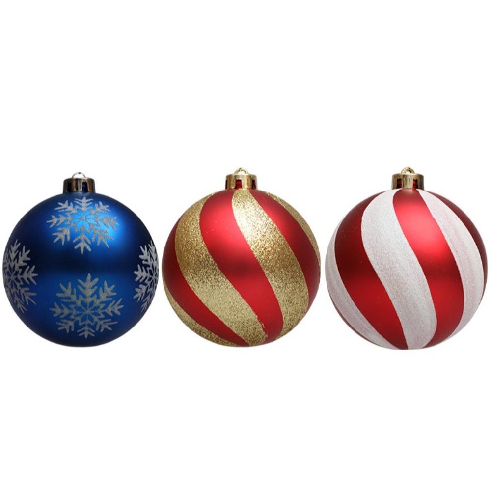 3/2/1Pcs Pumpkin Balls Christmas Tree Ornament Plastic New Year Christmas Gifts Boxes Pendant Hanging Ornament
