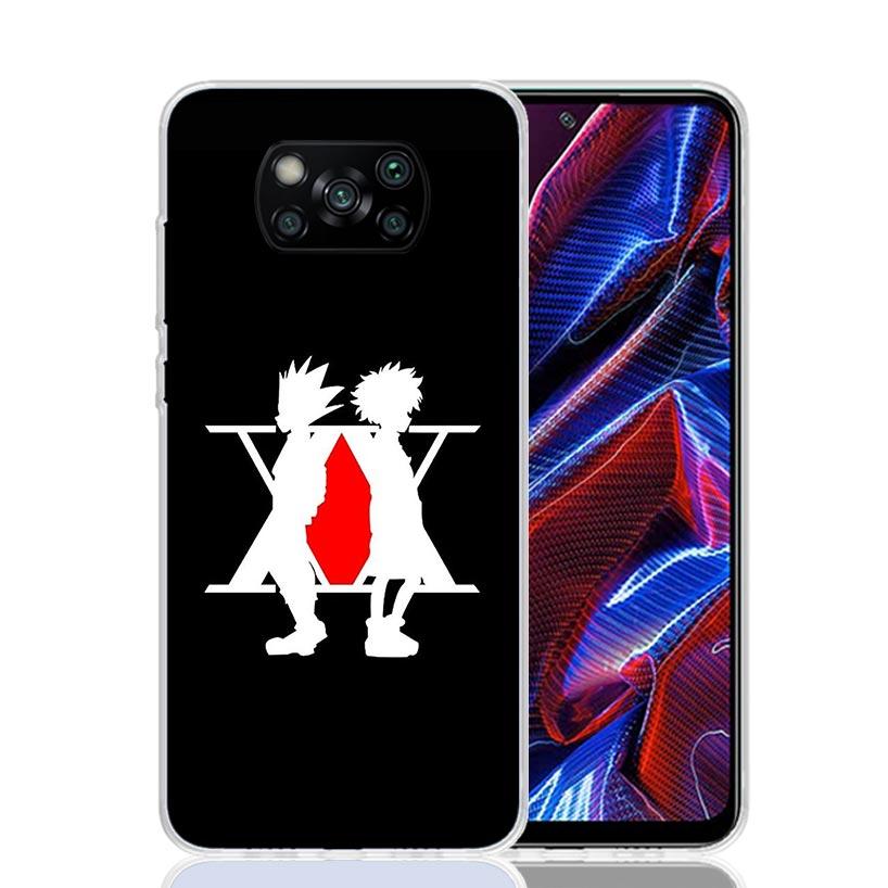 Black White HXH X Hunter Case Phone Cover for Xiaomi Poco X3 Nfc X5 X6 X7 X4 Gt F7 Ultra F6 F5 Pro F4 F3 M5S M4 M6 M3 Trend Fund