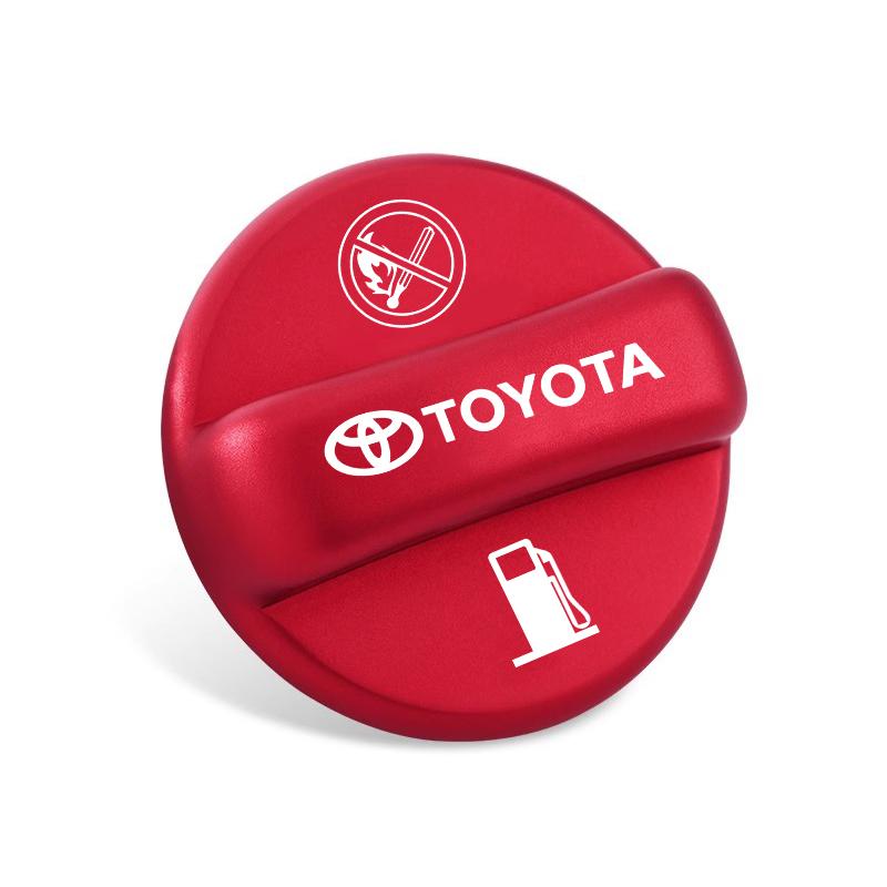 

1Pc 3D Metal Car Fuel Tank Cap Cover Anti-scratch Gas Filler Cap for Toyota RAV4 Highlander Prado Crown Exterior Accessories красный