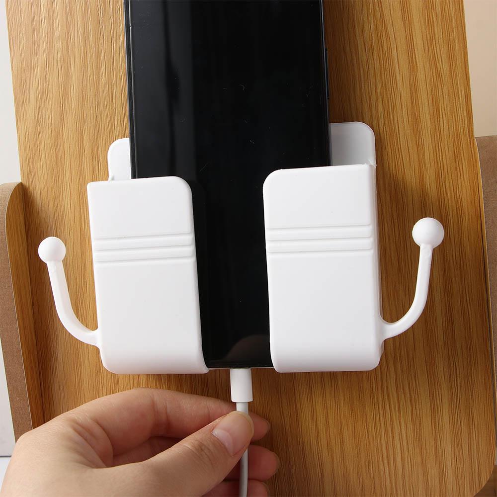 Brackets Wall Mounted Organizer Storage  Case Remote Control Holder Storage Box Phone Plug Stand
