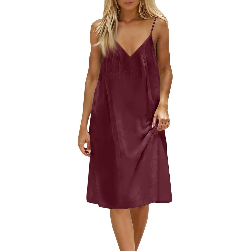 Women's Backless Strapless Dresses, Backless Loungewear Dress, Sleeveless, House Dress, Long Dress With Back Bow