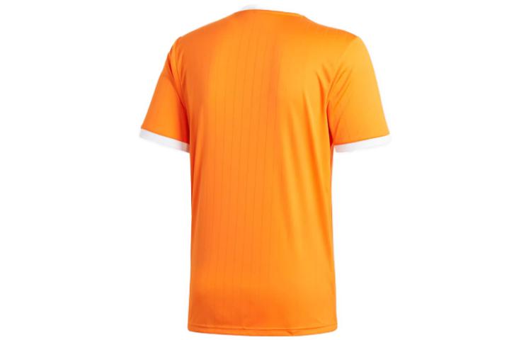 adidas T Shirts Men's Orange V Neck Moderate Straight Fit CE8942