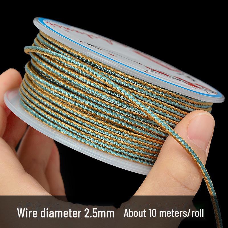 Hand-Woven 2.5mm Ruyi Rope for Jade Pendant Lanyard or Colorful Beaded Bracelet