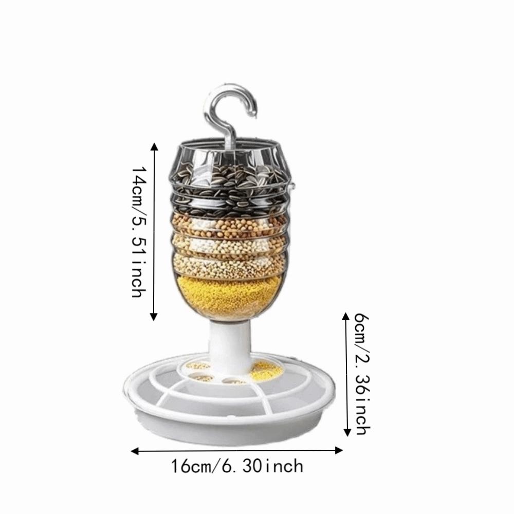 Transparent Hanging Bird Feeder Rust-resistant Automatic Bird Feeder  Garden
