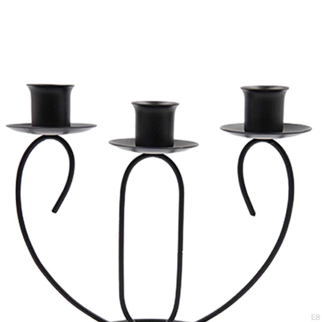 Candle Holder Metal Candlestick Candelabra Iron Candleholder Candles Stand for Living Room