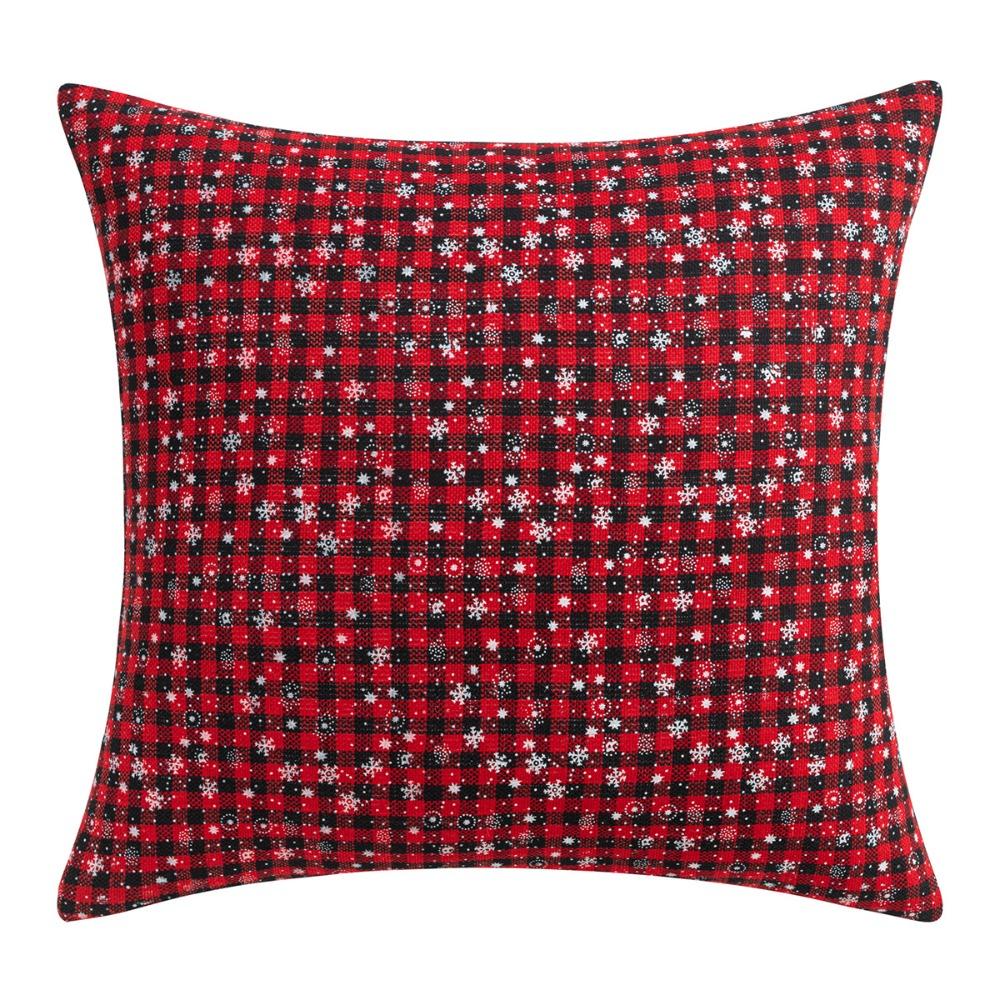 

INS Style Throw Pillowcover Snowflake Pattern Cushion Cover Christmas Pillowcase Sofa/Bed Style 1