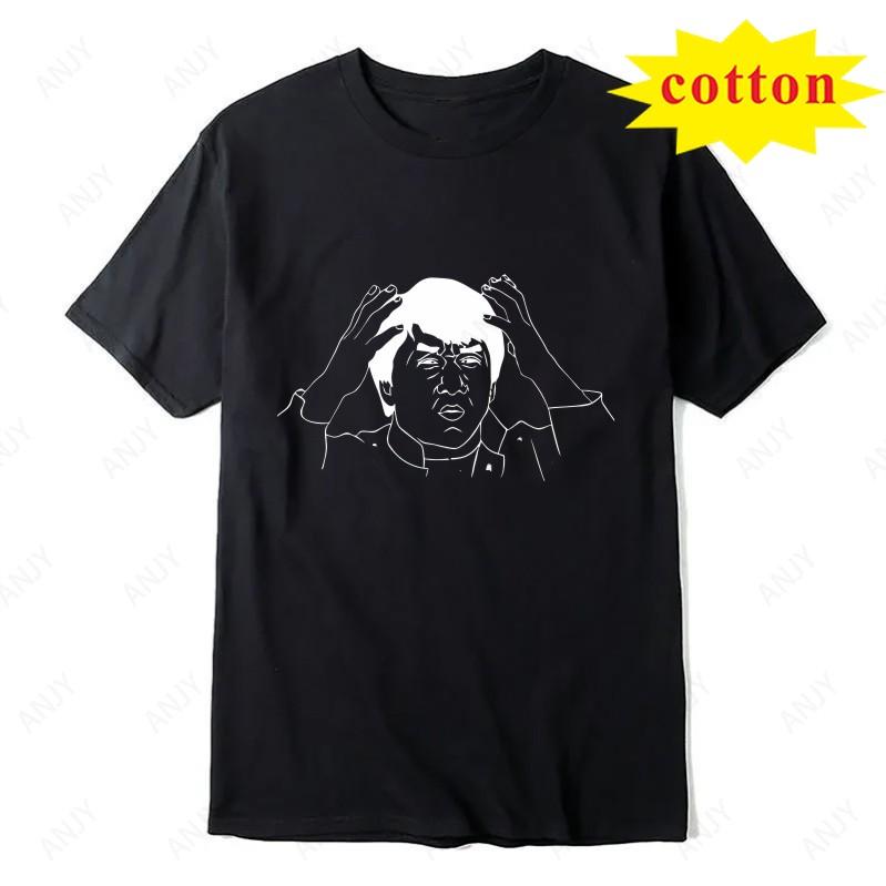Classic Hong Kong Drunken Fist Martial Arts Action Printed Tshirt American Retro Street Round Neck Versatile Top