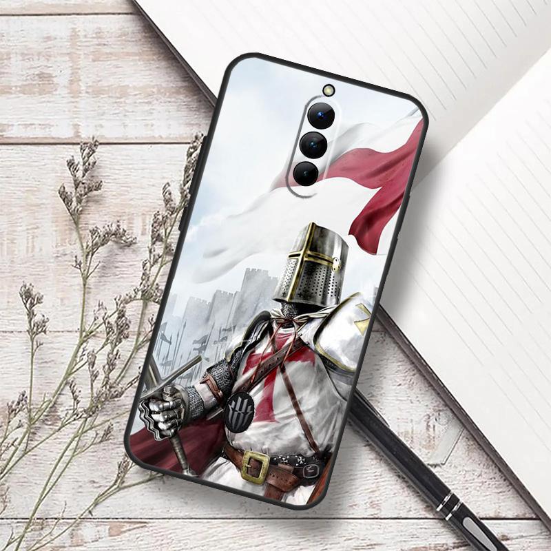 Knights Templar Case For ZTE Nubia Red Magic 10 Air 6S 7S 6 7 Pro RedMagic 8 9 8S 9S 10S 11 Pro Plus Cover