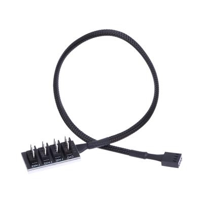 Brandneuer PWM-Lüfter-Hub, PC CPU-Kühlung 4-PIN-Lüfter-Stromkabel-Hub-Splitter-Adapter Desktop-Computer-Kühler Gehäuselüfter 1 auf 5-fach