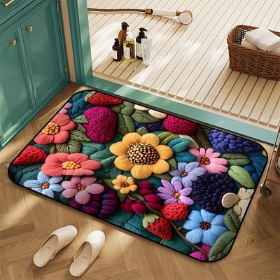 Printed Floor Mats, Home Entrance Decorative Mats, Bathroom and Toilet Non-slip Mats